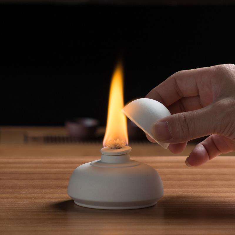 玻璃酒精灯煮茶炉茶具白泥炭炉酒精炉温茶器茶道加热保温咖啡小号