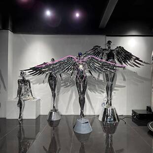 机械姬空山基摆件雕塑大型科技发光人物服装店发廊酒吧KTV装饰品