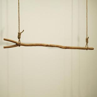 原木干树枝原色树枝衣架展示架支架装饰吊杆服装店民宿陈列架树杈