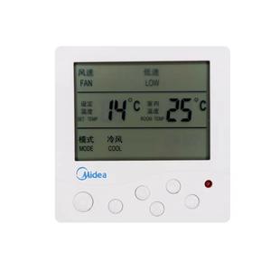 美的中央空调温控器液晶三速开关控制面板风扇盘管水冷式地板加热