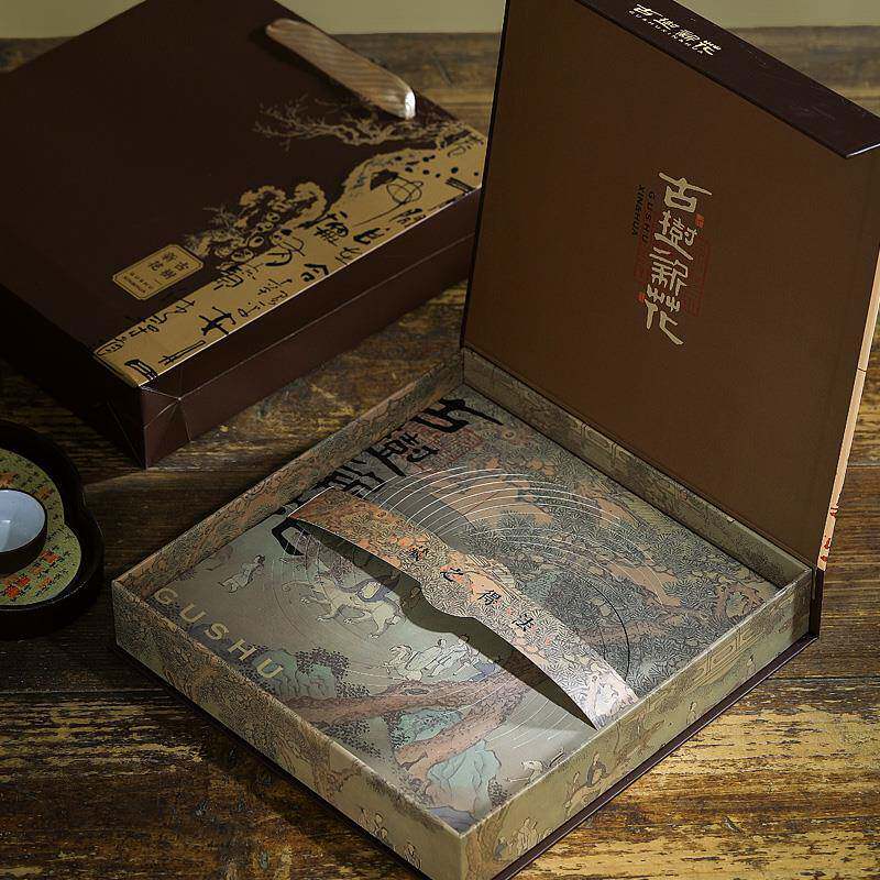 新款茶饼包装盒357克普洱茶饼礼盒装空盒福鼎白茶收纳盒通用定制