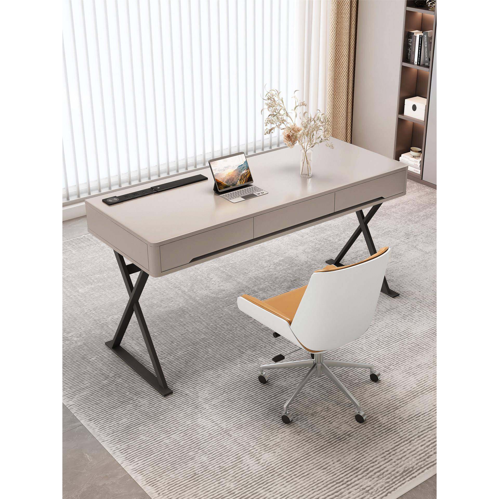 实木极简书桌家庭写字台北欧现代极简电脑桌小公寓卧室书桌,住宅家具,电脑桌,淘宝优惠券,粉丝福利购,淘宝优惠卷