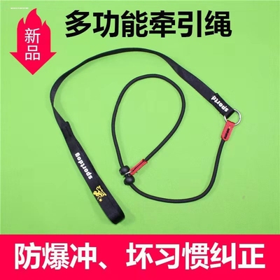 狗狗牵引绳比赛细P绳一体式专业训犬绳中小型犬防爆冲八字环通用