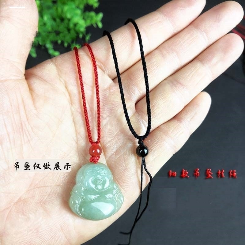 手工编织简约宝宝吊坠挂绳翡翠玉佛细绳子红绳项链绳可调节男女
