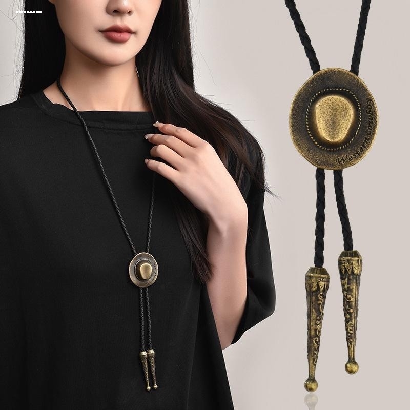 西部牛仔波洛领带韩国风牛仔帽领绳波洛领结时尚项链BOLO TIE系列