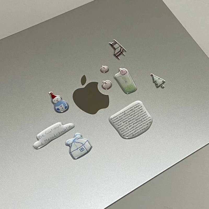 可爱ins风立体果冻贴纸高颜值电