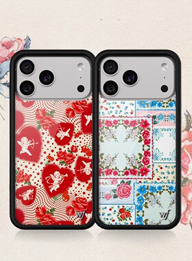 For Love & Lemons x Wf爱心丘比特联名手机壳适用苹果iPhone17/16/15/Pro/Max硬壳全包防摔保护套个性时尚wf