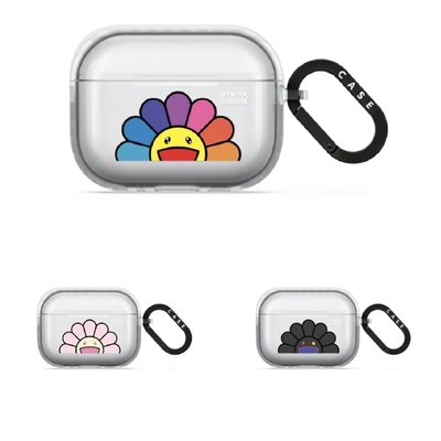 村上隆耳机保护套苹果 AirPods Pro 3适用于AirPods 4可爱卡通Airpods 3透明耳机保护套AirPods软壳