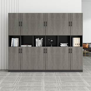 办公室文件柜资料柜木质简约现代柜子办公家用书柜落地档案储物柜