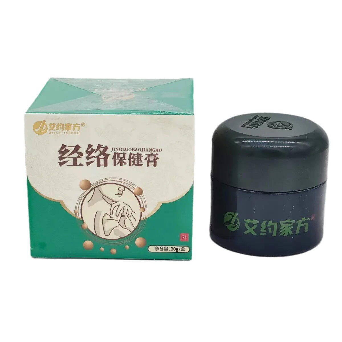 艾约透皮灸膏正品经络保健膏官方艾约家方相艾本草本艾炙膏3624