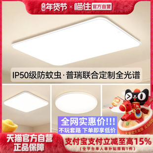 雷士照明小白灯全光谱护眼吸顶灯客厅主灯卧室灯2026新款全屋灯具