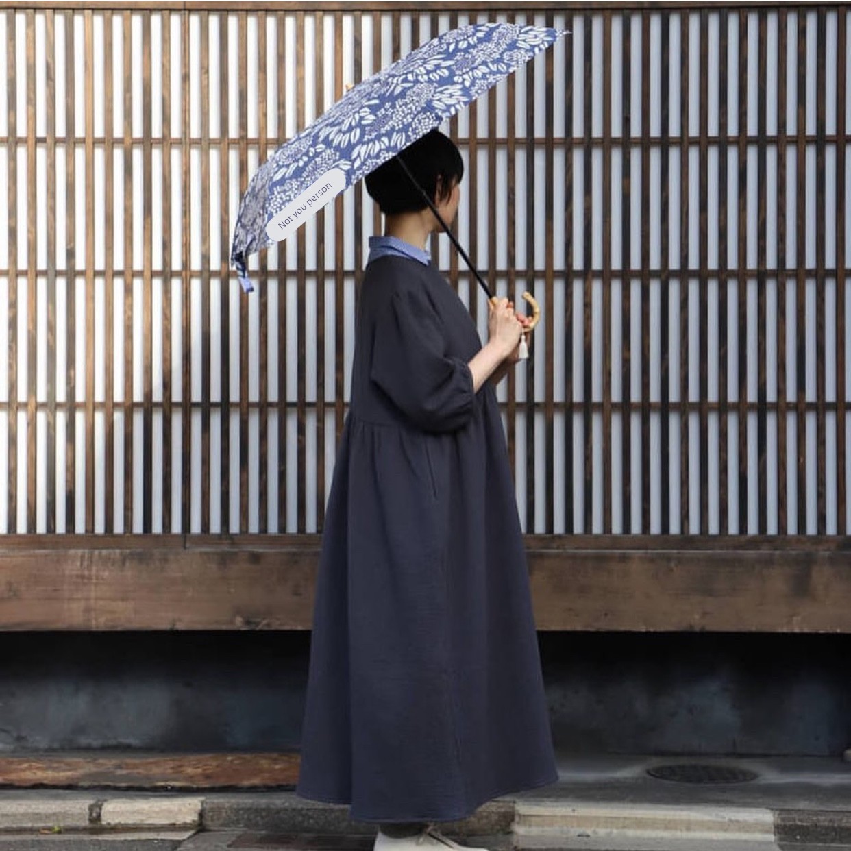 日本Ogawa小川河马印本铺晴雨两用折叠伞防紫外线遮阳伞和风绣球