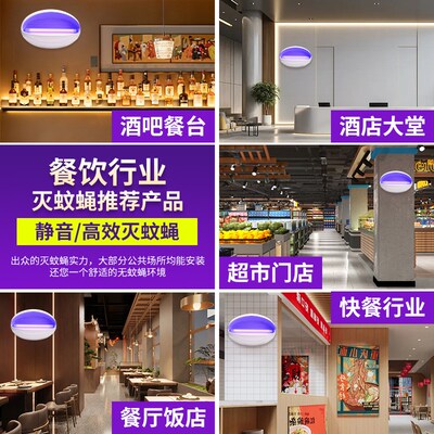 灭蚊灯灭蝇灯苍蝇捕捉器室内家用餐厅饭店用商铺商Y用驱蚊神器