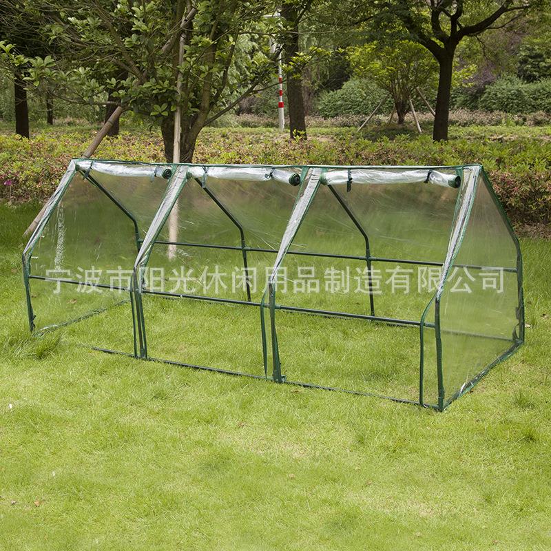 多肉防雨防冻花棚暖房阳台绿植温室大棚骨架家用小型包塑遮阳花房