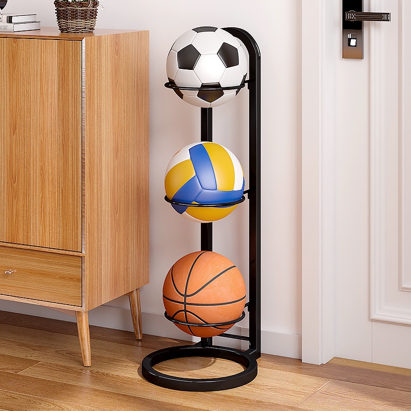 球类收纳家用篮球收纳层架可折叠足球E体育用品置物架室内多层整