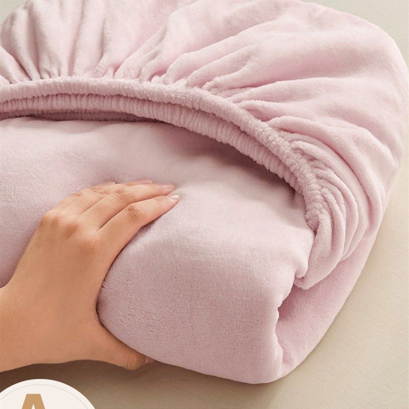 床笠冬季床单套单件2025新款加绒加厚床罩珊瑚绒床垫保护罩,床上用品,床笠,淘宝优惠券,粉丝福利购,淘宝优惠卷