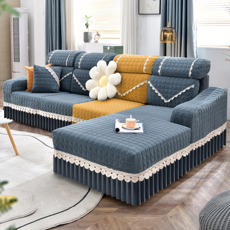 沙发套2022年新款定制三座一贵妃全包防滑现代简约高级感沙发套罩