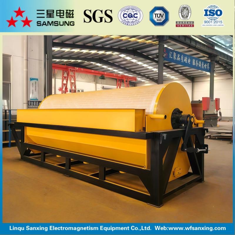 厂家供应 先进的滚筒磁选机 ，湿式磁选机