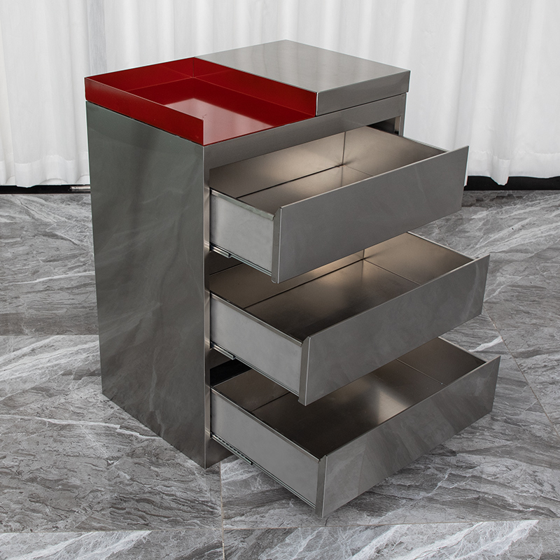 理发店工具柜美发店工具车抽屉式柜子剪发柜不Q锈钢发廊专用工具