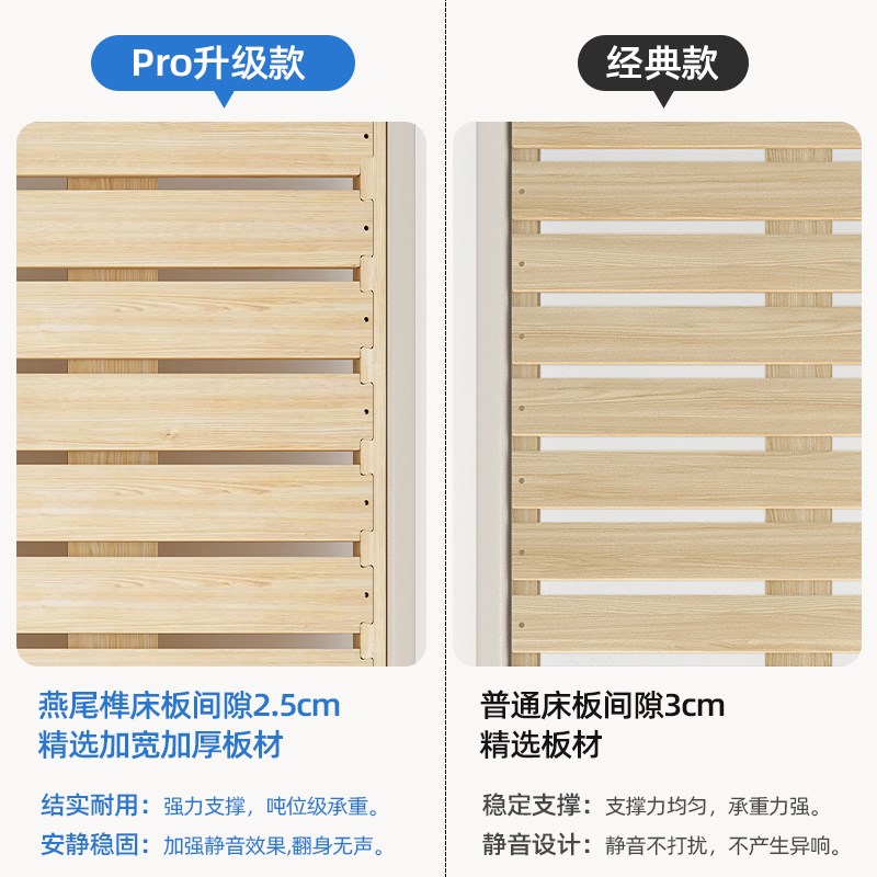 排骨架床架无床头床榻榻米床架子榫卯结构全实P木床定制床任意尺