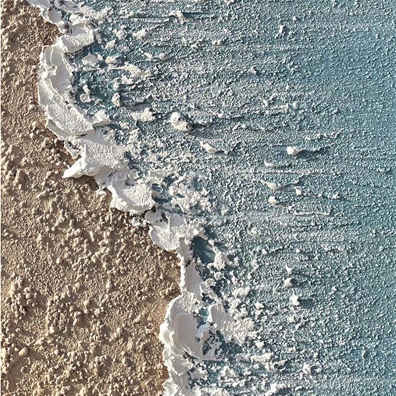 石英砂画丙烯肌h理画颜料diy材料包纯白石英沙立体感手绘装饰画图片