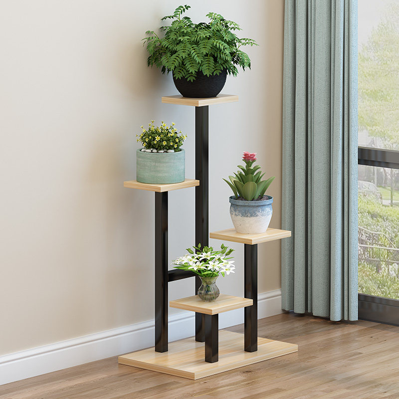 艺术客厅电视背景墙两边的落地摆件沙发转角高级感置物Z架墙角装