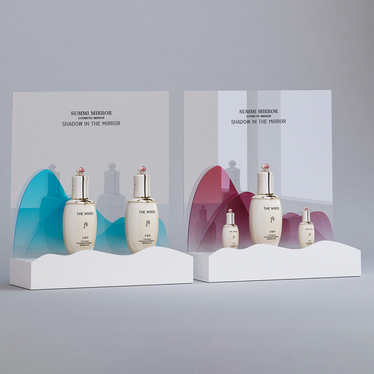 亚克力diy创意定制阶梯式展示架化妆品桌面三层四层多层收纳摆台