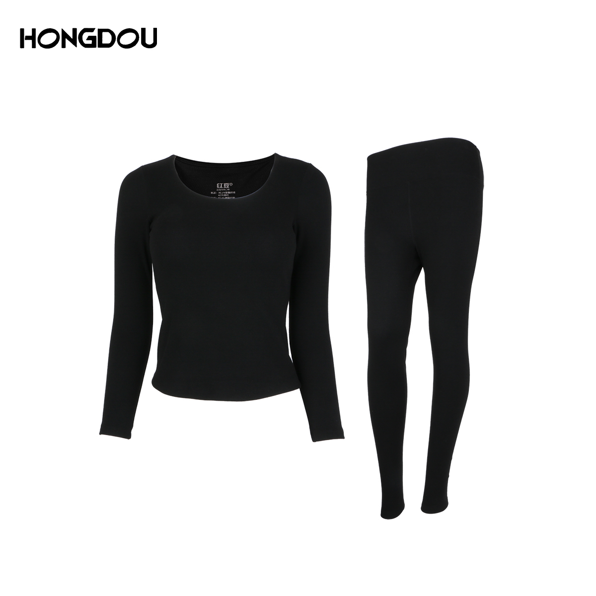 【大美唤粉丝专享】新款带胸垫一体式时尚休闲保暖套装H5N6714