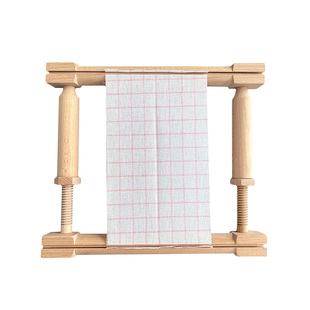 可调实木绣架 十字绣工具 绣框榉木白坯绣架木质实木绣棚