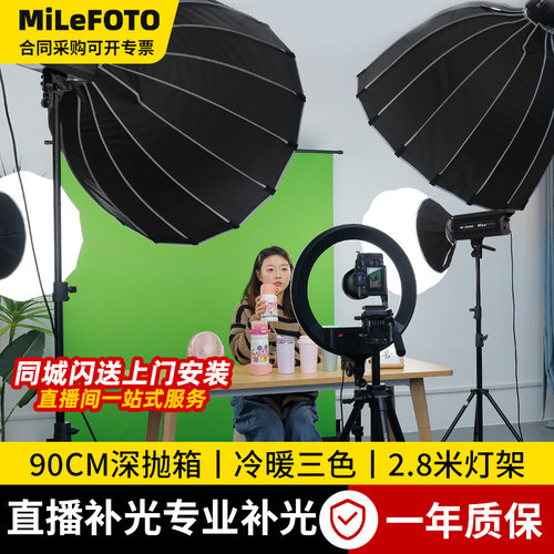 200W大功率直播专用补光灯双色温