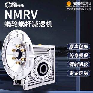 RV30 90110减速机蜗轮蜗杆齿轮箱小型NMRV涡轮减速器