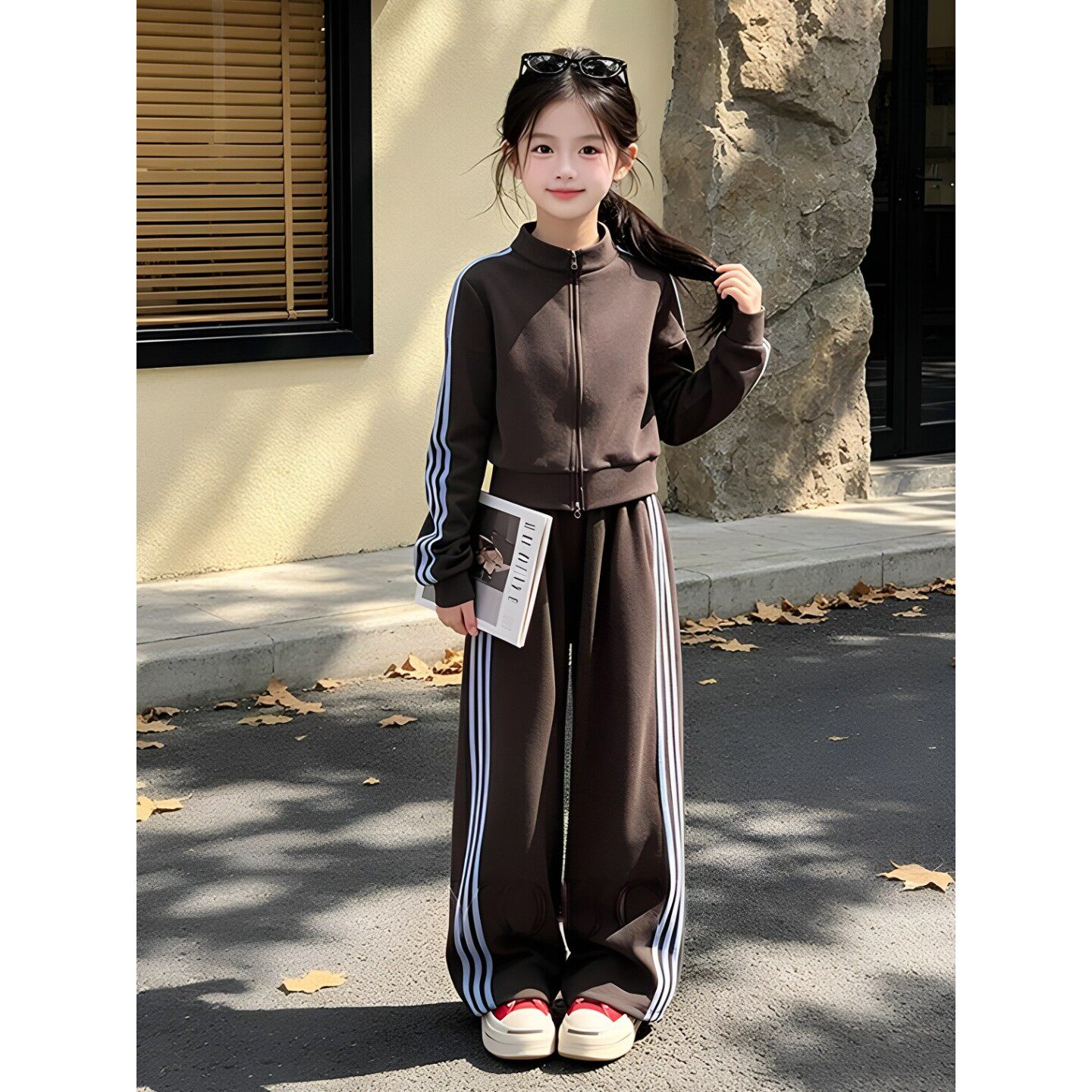 女童秋套装2026新款秋季儿童洋气休闲运动服大童外套春秋款两件套