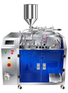 膏液气动给袋式包装机全自动膏体液体定量灌装机自立预制袋给袋机