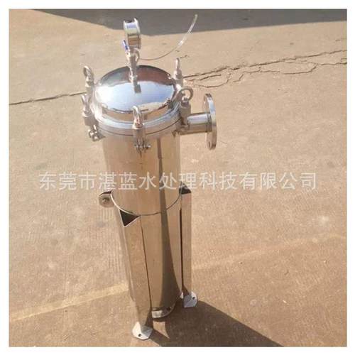 不锈钢304单袋袋式过滤器油过滤器法兰吊环活动脚袋式过滤器