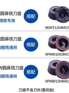 EMR圆鼻飞刀盘R5开粗端面铣刀盘EMRW加工中F心TRS6R63/125/250刀