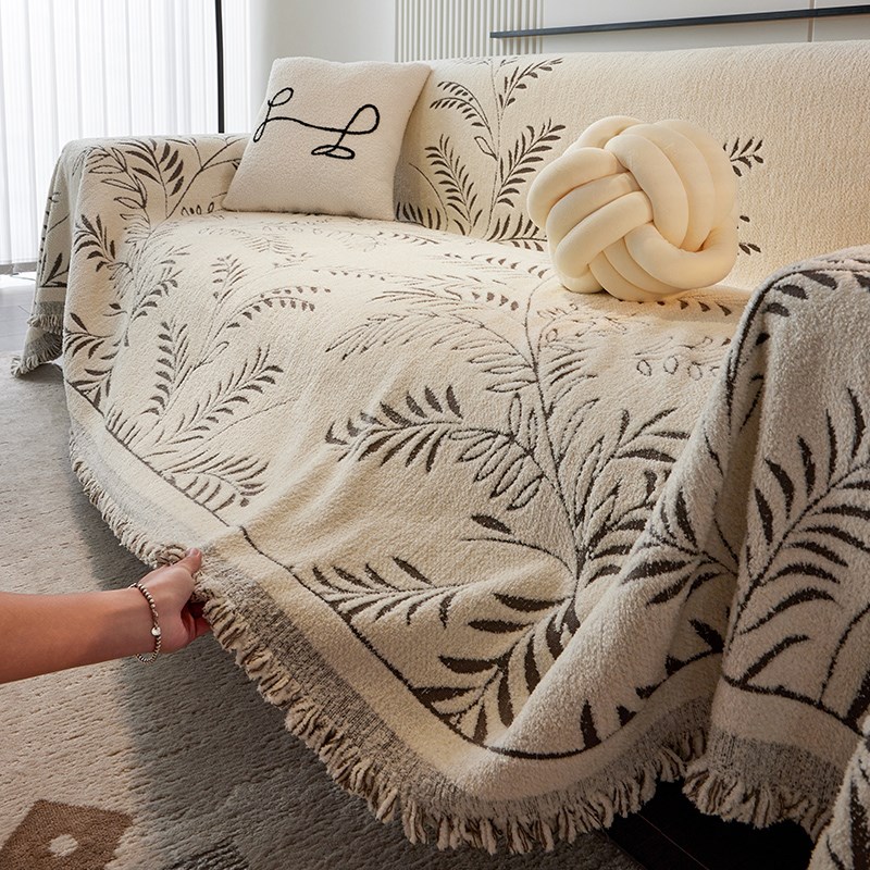 北欧风2024沙发巾沙发盖布四季通用防I猫抓一整张沙发套罩沙发毯