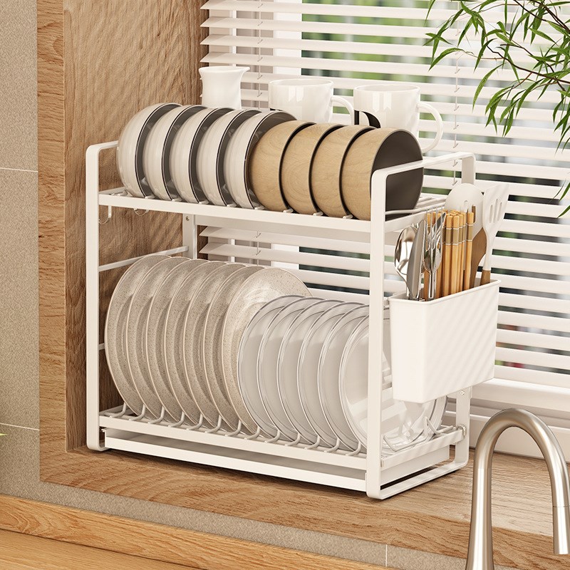 碗碟收纳架窄水槽沥水架小型放A碗架碗筷沥水水池洗碗池厨房置物