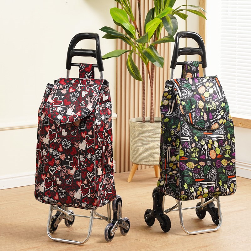 买菜车小拉车家用便携超市购物爬楼梯H可折叠老人轻便拉杆手推拖