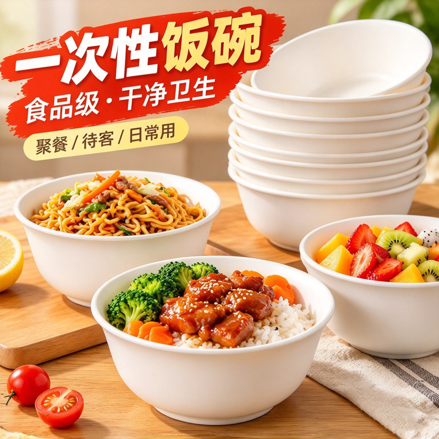一次性碗餐具食品级高档聚餐