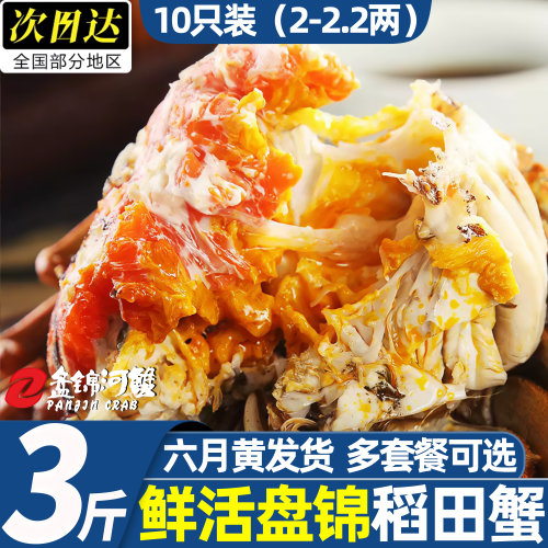 盘锦六月黄鲜活公母大闸蟹礼盒