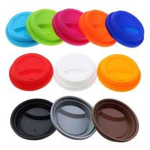 硅胶杯盖防尘防漏9/9.5cm圆形陶瓷玻璃杯咖啡杯奶茶水杯马克杯盖