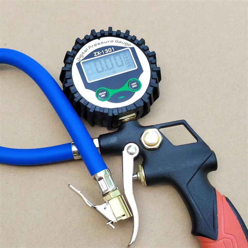 新款高精度胎f压表气压表数显测压汽车轮胎压油浸胎压计加气打气