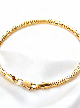 店长推荐不锈钢方蛇链手链ssteel不锈钢蛇骨链男士手链蛇骨链手链