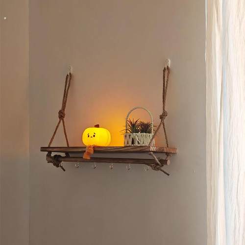 【新家的100个快递】ins风木板置物架入户玄关创意墙面装饰背景墙