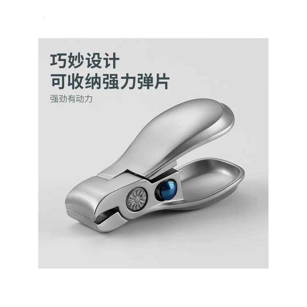 指甲刀单个指甲剪粉末不锈钢大开口家用指甲钳迷你便携套装玫瑰轴