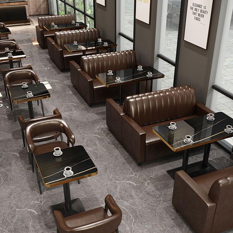 咖啡厅酒清吧桌椅组合西餐烧烤奶茶店甜品店沙发复古休闲餐饮卡座