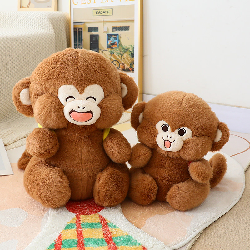 可爱毛绒玩具猴公仔宝宝睡觉抱枕吗喽玩偶女生布娃娃儿童生日礼物