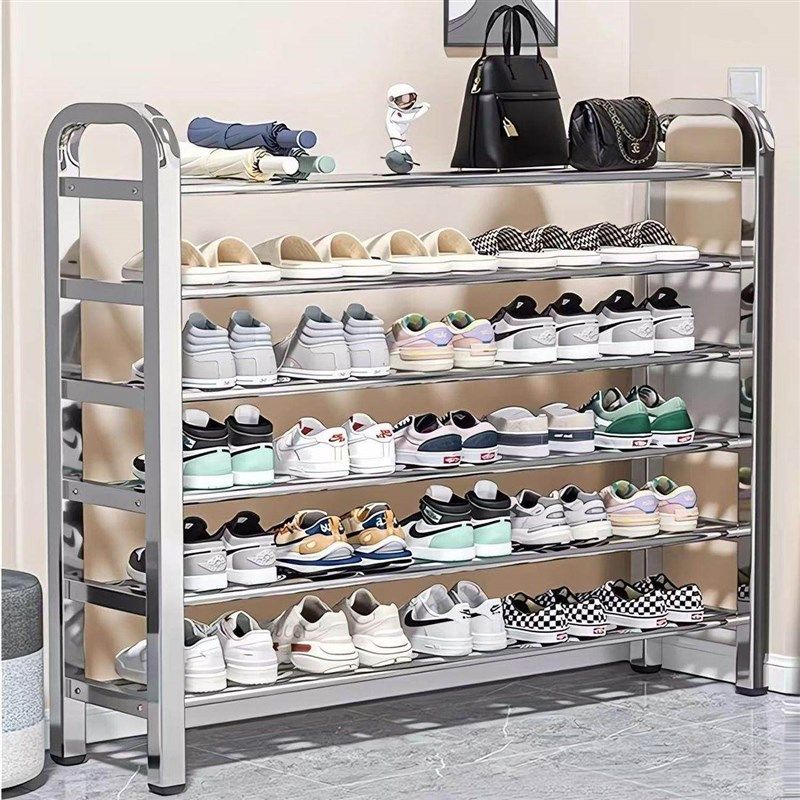 不锈钢铝合金鞋柜多层门口加厚加粗经济型阳台鞋架子,住宅家具,鞋架,淘宝优惠券,粉丝福利购,淘宝优惠卷