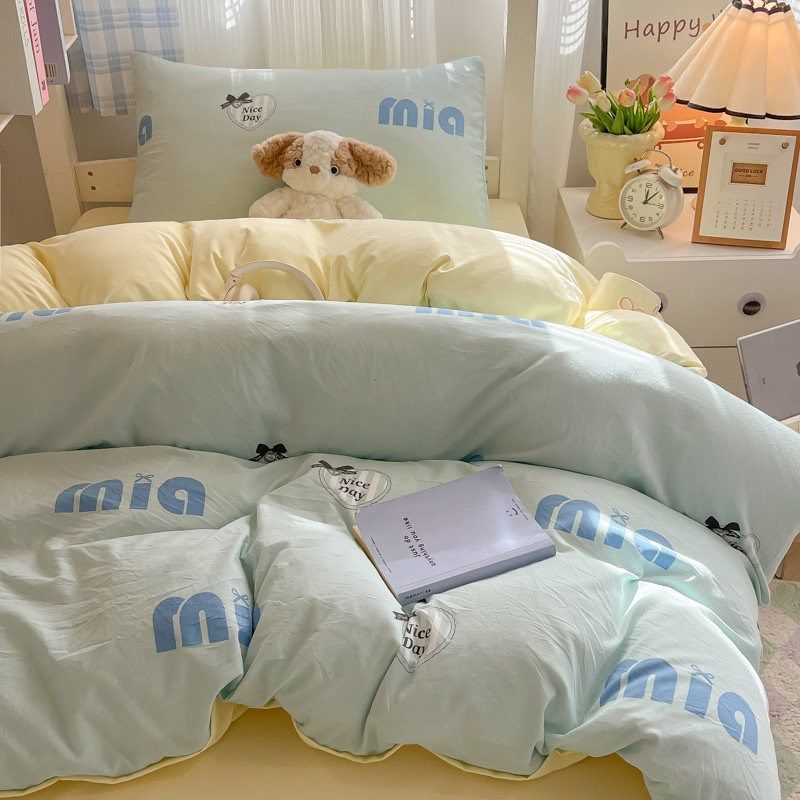 学生专用水洗棉六件套寝室床单人非全棉床笠三件套卡通儿童床品,床上用品,学生床品套件,淘宝优惠券,粉丝福利购,淘宝优惠卷