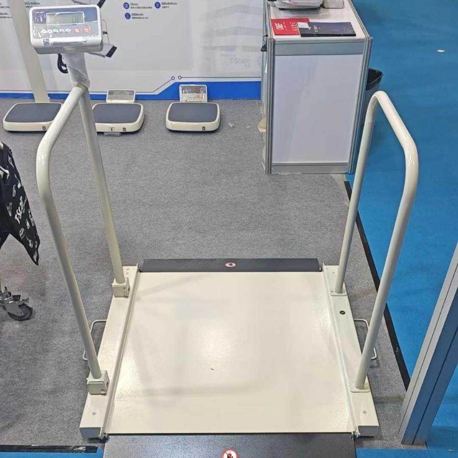 骑川DCS901高品质轮椅电子秤300kg双引坡透析地磅350公斤轮椅磅称